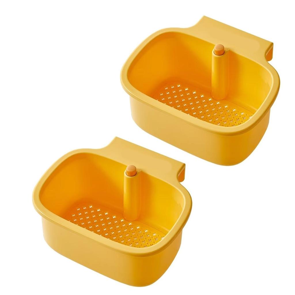 Adjustable Kitchen Sink Filter Basket With Durable Plastic Hooks For Efficient Food Scraps Catcher And Sponge Storage Organizer