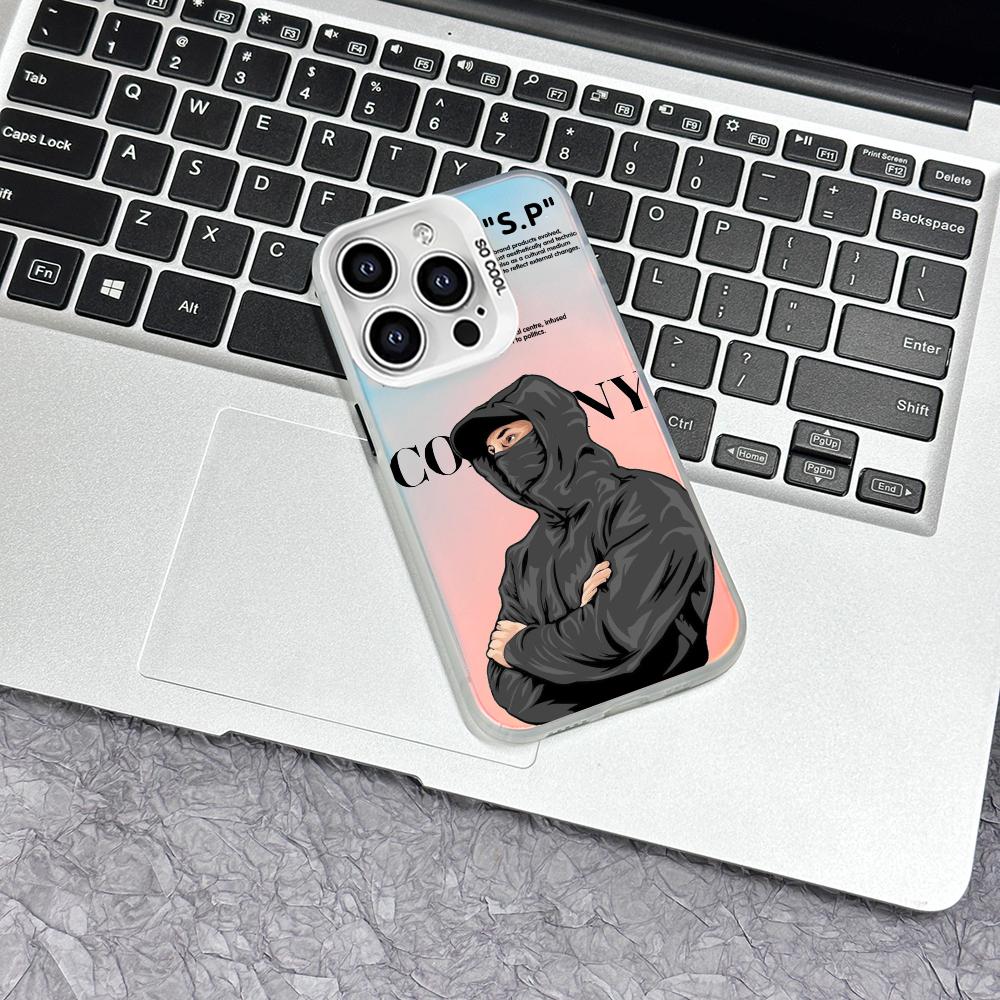 C-ComPanys-luxury-C-Cp Senior cool pattern Phone Case IMD Colorful Silver Suitable case for iPhone17 16 15 14 13 12 Pro Max