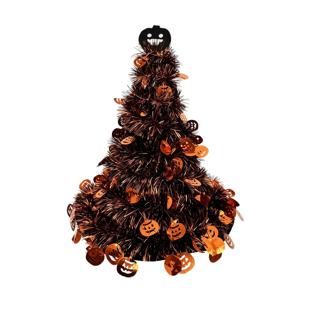 Halloween Witch Hat and Pumpkin Hat Decorations with for Outdoor Yard Gate