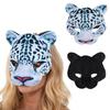 Snow Leopard Mask, Half-Face Costume Prop for Halloween & Carnival Cosplay