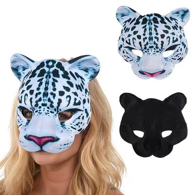 Maska Sněžného Leoparda, Poloviční Kostýmová Rekvizita pro Halloween & Karneval Cosplay