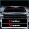 Autó napellenző matricák Autó első szélvédő dekorációs matricák Nissan Tiida Teana ALTIMA SYLPHY MURANO KICKS QASHQAI GTR Nismo R34 GTR X-trail 1 2-höz