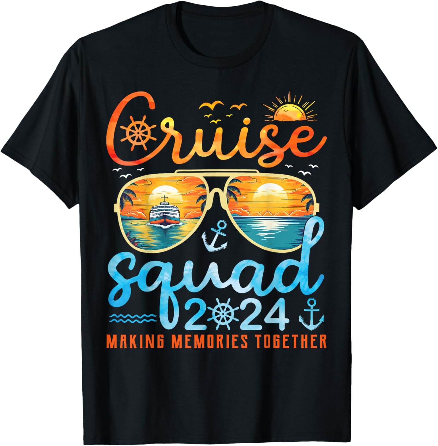 Cruise Squad 2024 Summer Vacation Trip Family Matching Group T-Shirt S