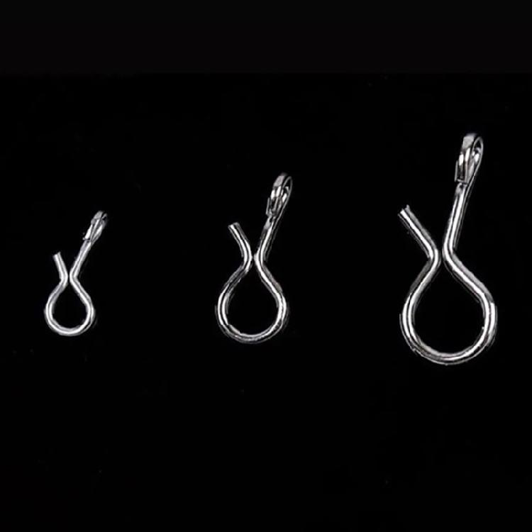 Quick Change Lure Clip for Hook Lures Fly Fishing Snap Stainless Fishing Connector Lure Change Clip