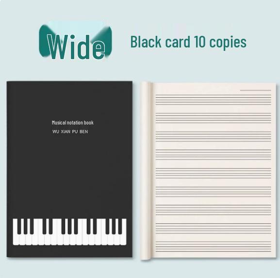 Beginner Music Score & Practice Book with Large Spacing and Music Theory Notes
