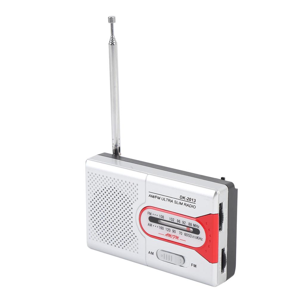 Portable Radio AM FM Battery Operated ket Transistor Radio with Spker and Hdphone for Home Outdoor
