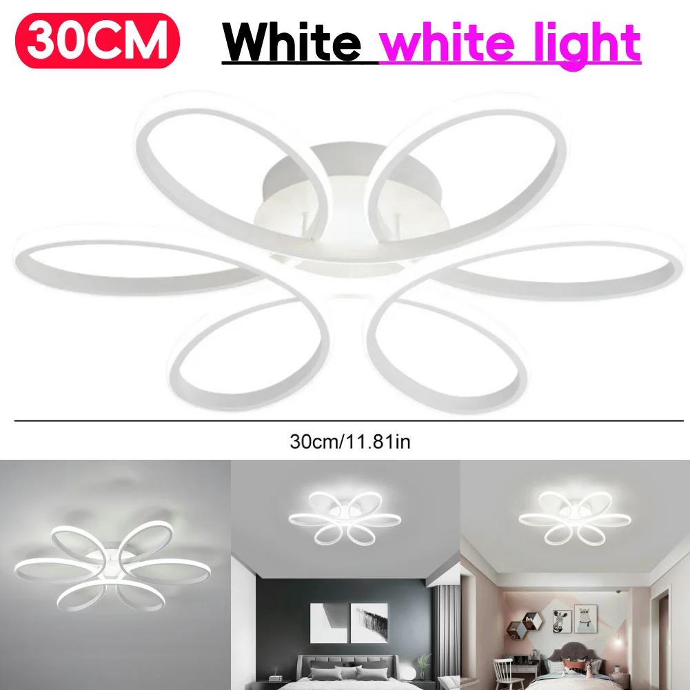 Haushalt LED Kronleuchter 12W Moderner Stil Deckenleuchte Drei Farben Blumendesign Deckenleuchten Superhell Heimdekor Leuchte