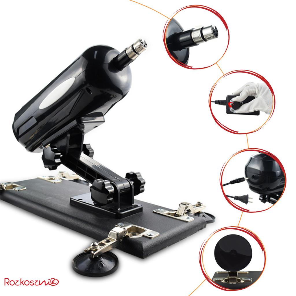 Sex Machine Vibrator Dildo Sex Kit Interchangeable Tips Masturbation