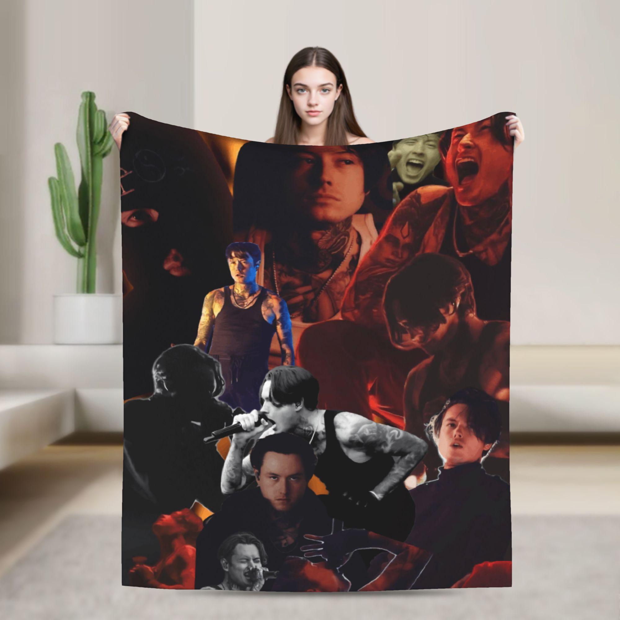 

Super Warm Blankets Camping singer Noah Sebastian Music Throw Blanket Flannel Bedspread For Couch Chair Sofa Bed Sofa Bed Cover 75cmx90cm