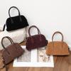 Genuine Leather Hand-held Crossbody Single-shoulder Pillow Bag Versatile Bowling Bag for Women