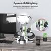 All-in-one Controller Charging Dock with LED Light for PS VR2/ Handle Controllers Charger Base Storage Stand