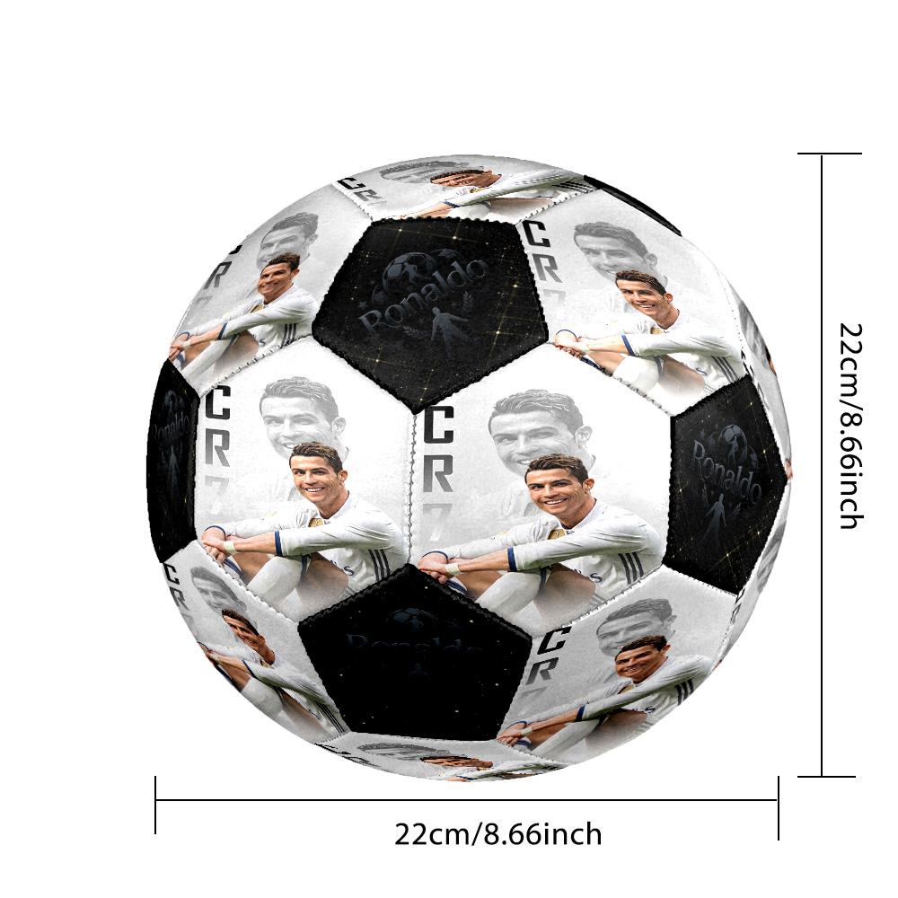 Ronaldo's Golden Moment Size 5 Football Machine Sewn Indoor/Outdoor Universal Football Sports Enthusiast Gifts Birthday/Christmas Wedding Party Gift
