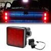 Car 15-LED Tow Hitch Receiver Strobe Brake Light High-brightness Hitch Light For Most Trucks Trailers Lamp ABS Plastic Shell
