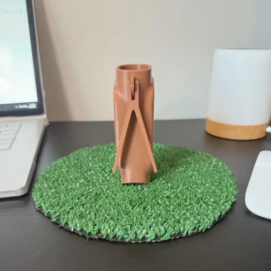 Golf Bag Pen Holder, 3D Printed Pencil Stand for Desk, Creative Golf Club Shape Organizer, Foldable Phone Stand for Office