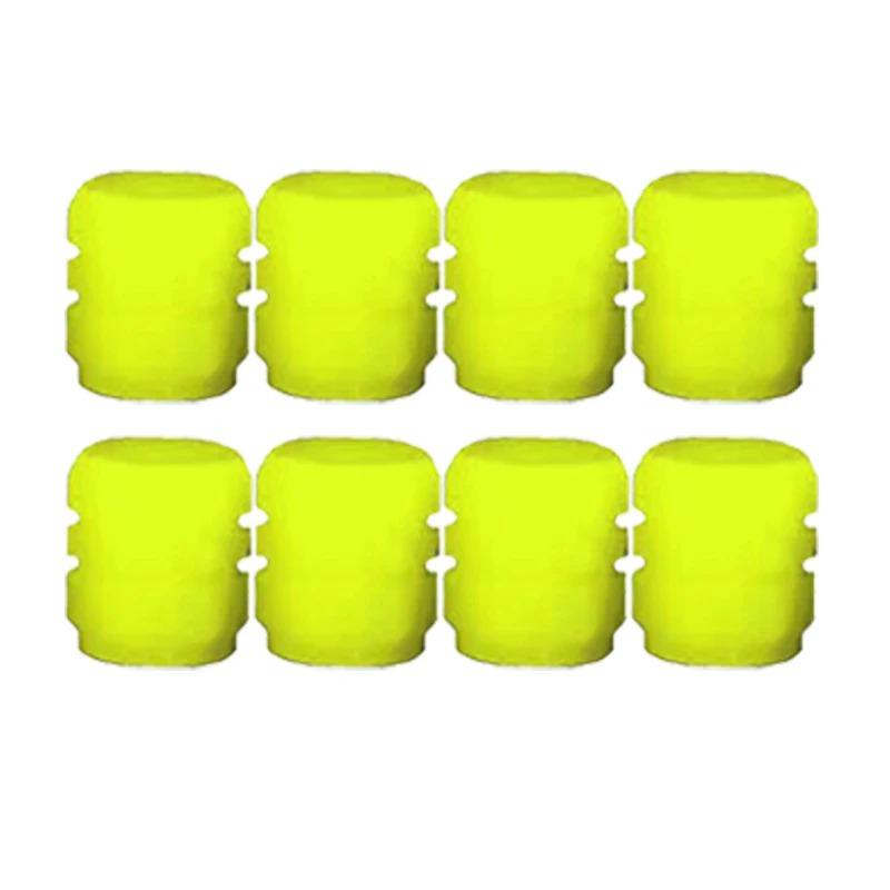 Luminous Valve Caps Fluorescent Green Blue Night Glowing Car Motorcycle Bicycle Wheel Styling Tyre Hub Universal Cap Decor 4Pcs