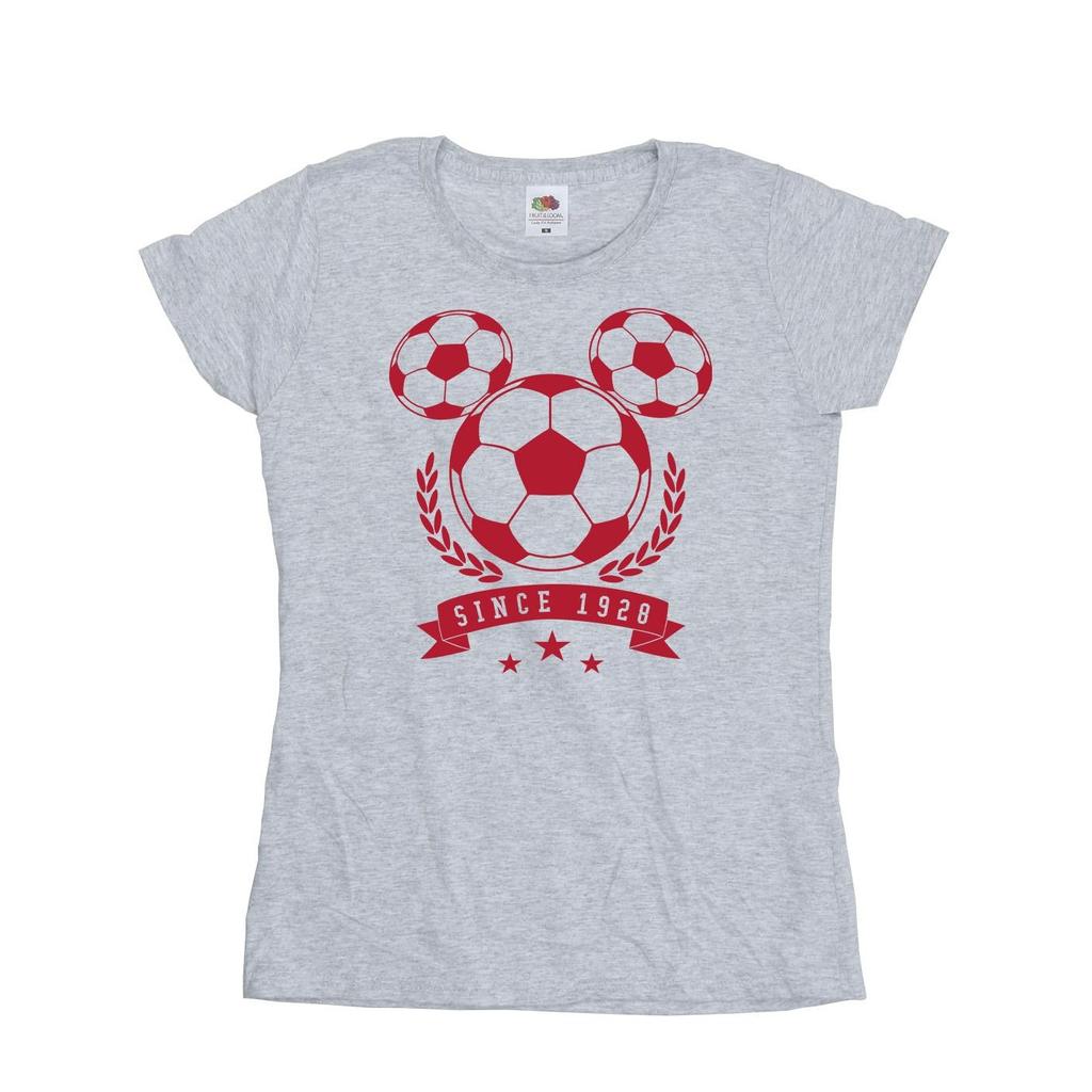 Disney Womens/Ladies Mickey Football Head Cotton T-Shirt