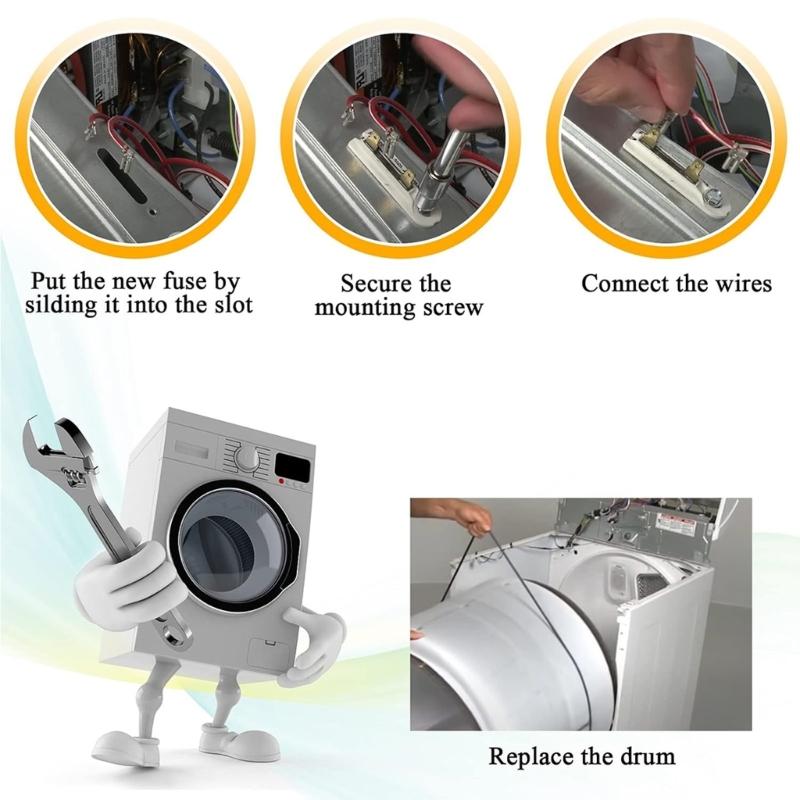 Dryer Cycling Thermostat 3977393 3392519 Thermal Cut Off Switches and High Limit Thermostat Kits Clothes Dryer Parts