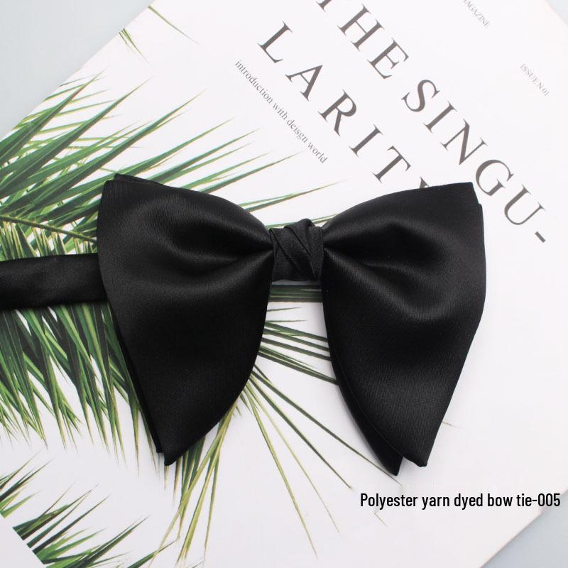 2025 Spring/Summer Black Men's Bow Tie for Groom or Best Man
