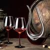 CRISTALGLASS Burgundy Wine Glass Set Large Crystal Glass Red Wine Stemware 460ml 2 Pieces Red Stem