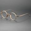 BCLEAR Japanese Pure Titanium Glasses Frame Handmade Retro Oval Round Men Eyeglasses Women Myopia Reading Prescription Eyewear