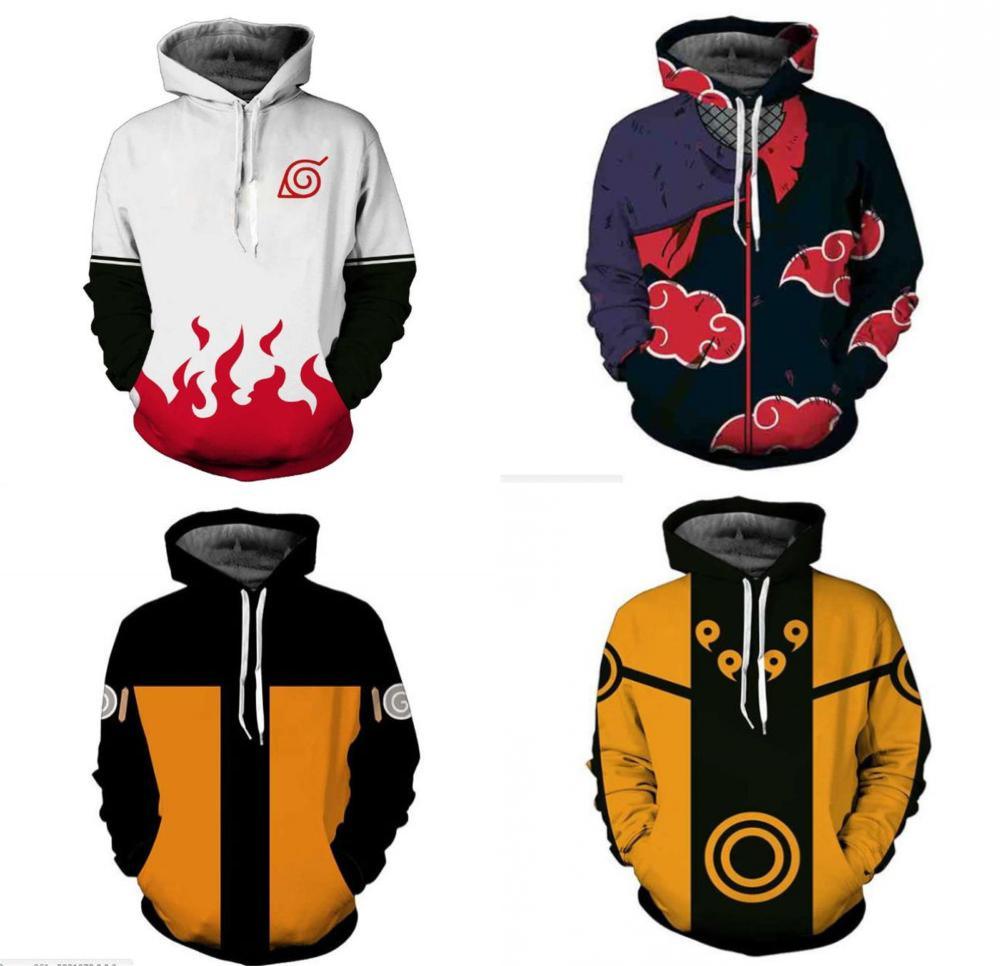 Hokage Ninjia Anime Hoodie Casual Long Sleeve Pullovers For Stylish Comfort Uk