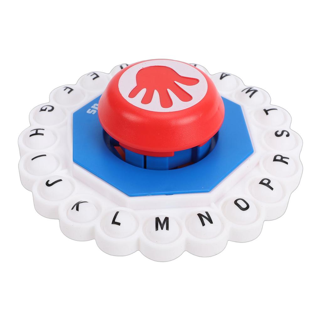 Jogo de Tabuleiro Familiar Rápido 24 Letras Pressionando Alfabeto Jogo de Aprendizagem de Palavras para Festa Vermelho