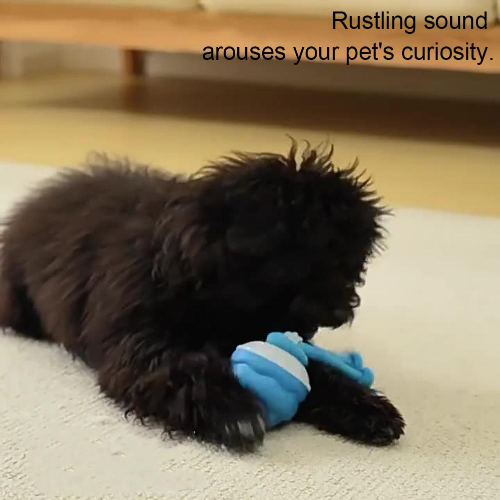 Rechargeable Electric Pets Toys Interactive Dog Toys Active Rolling Ball with Rope Squeaky Dog Toy for Puppy Dogs Cats Toys