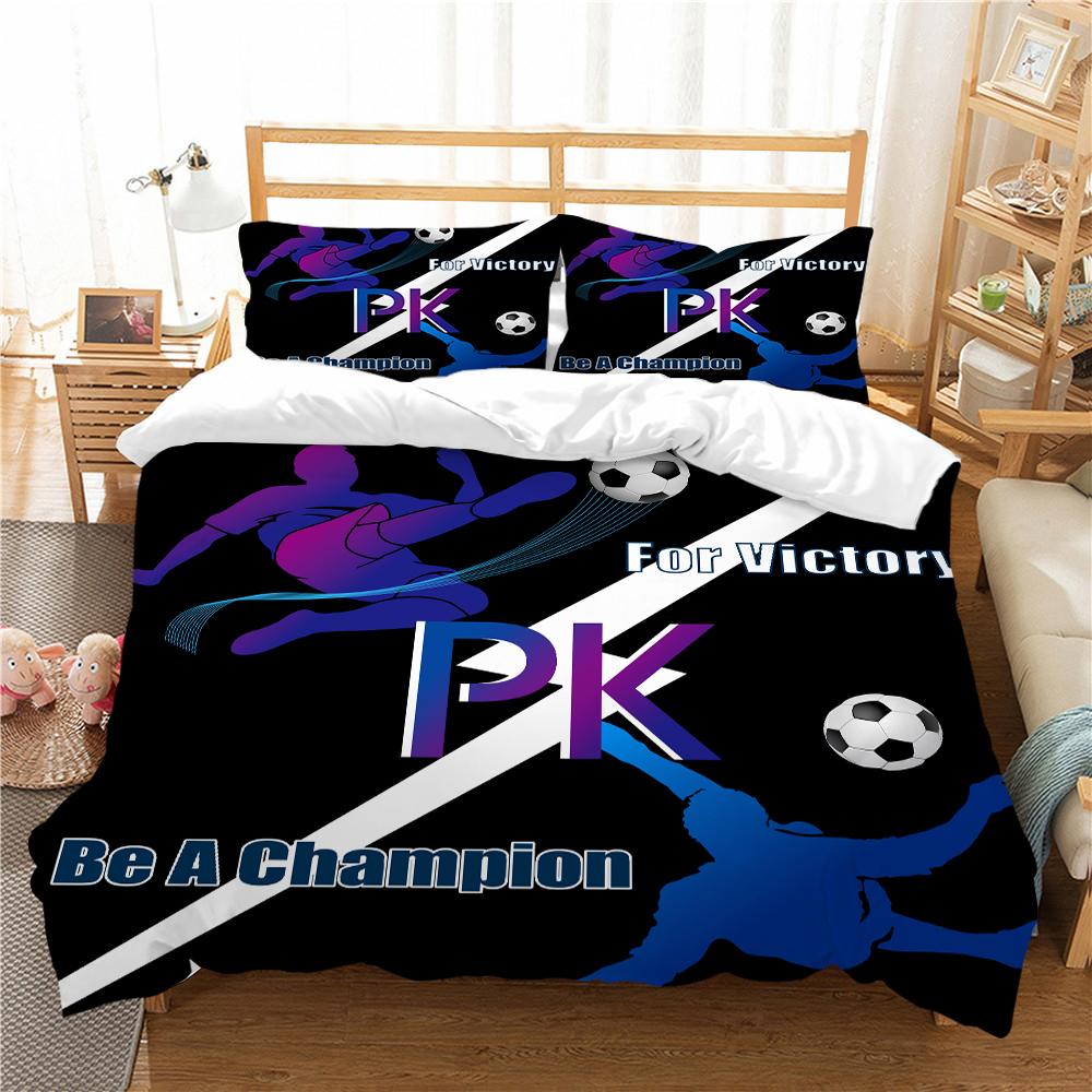 Football Bedding Cover Soccer Duvet Cover Highly Quilt Cover Queen King Size Bedding Teen Boy Man Soft Bedding Set