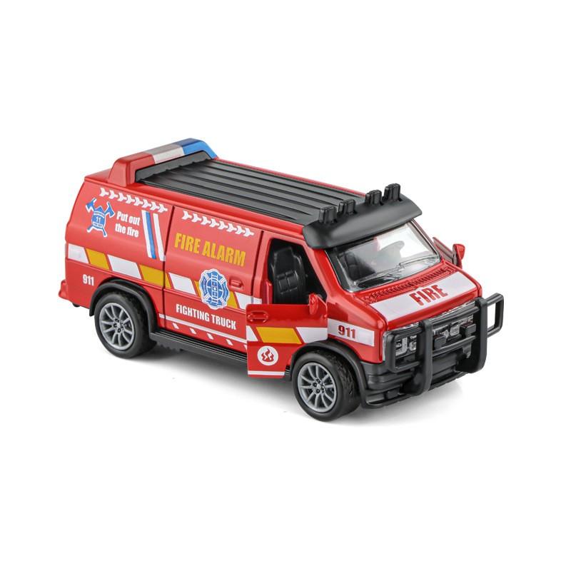 

Ambulance Van Police Car Model Simulation Alloy Toy Pull Back Car Vehicle Simulation Collection Gifts Toys Boys