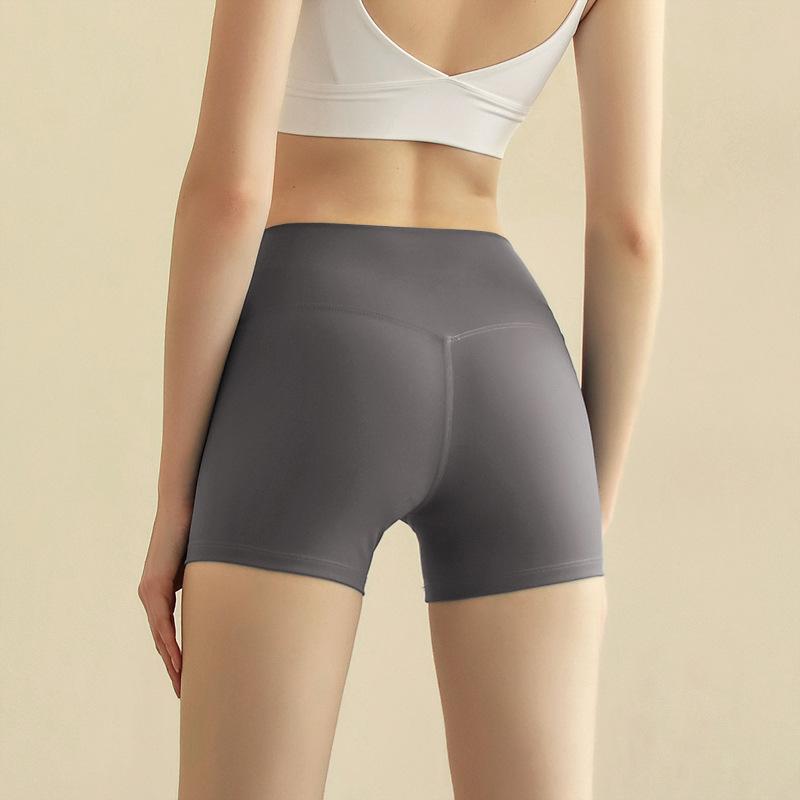 Sports Shorts Spring and Summer New Solid Color Yoga Shorts Tight High Waist Elastic Sports Fitness Three-point Yoga Pants Women
