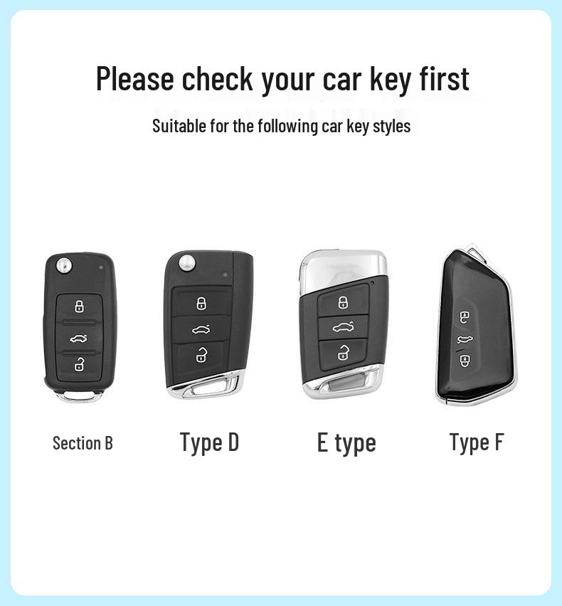 Volkswagen Key Cover for Sagitar, T-Roc, Passat, Bora, Magotan, Polo, Lavida, CC, Tayron, Golf