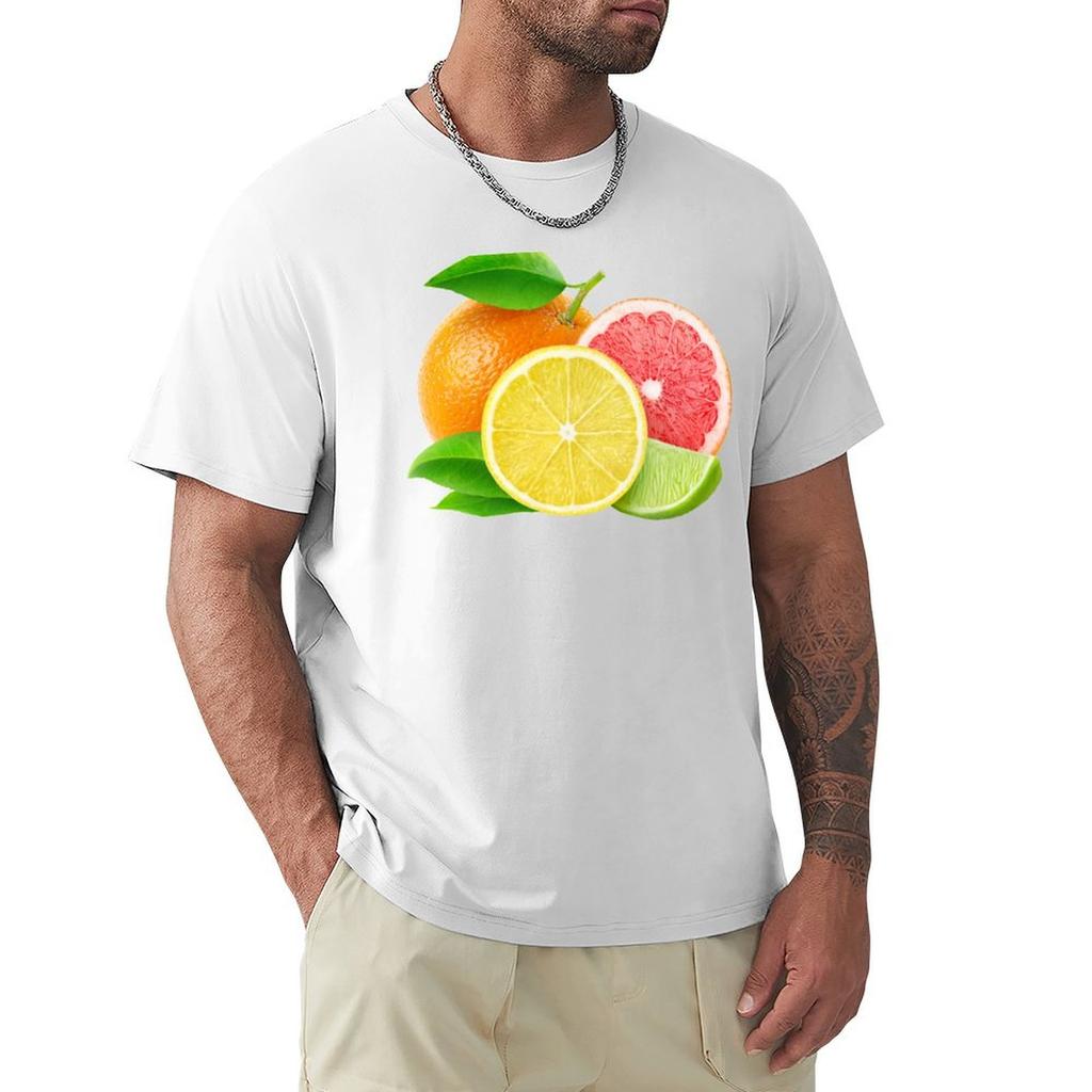Various citrus fruits TShirt Big Size Simple TShirt