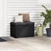 Vidaxl Garden Box With Seat Cushion, Anthracite, 125 L, Pp