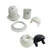 250V 4A E27 Light Bulb Base Plastic Full Screw Lamp Holder Pendant Socket Lampshade Ring for E27 Light Bulb White Black 1PC