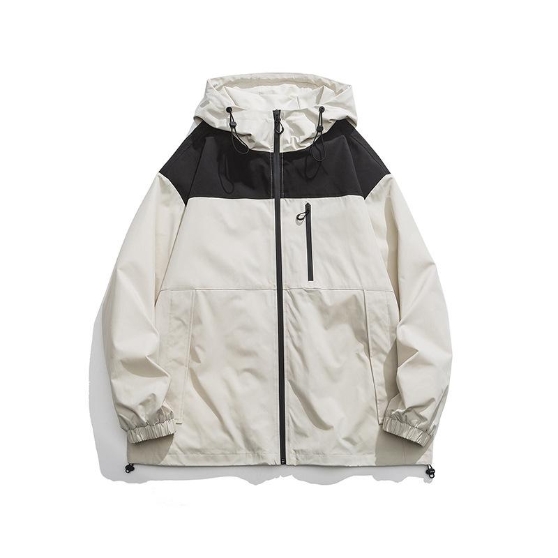 Nová venkovní bunda s kapucí pro muže a ženy Jarní a podzimní větruodolné voděodolné bundy Bundy Pracovní oděvy Sportovní bundy