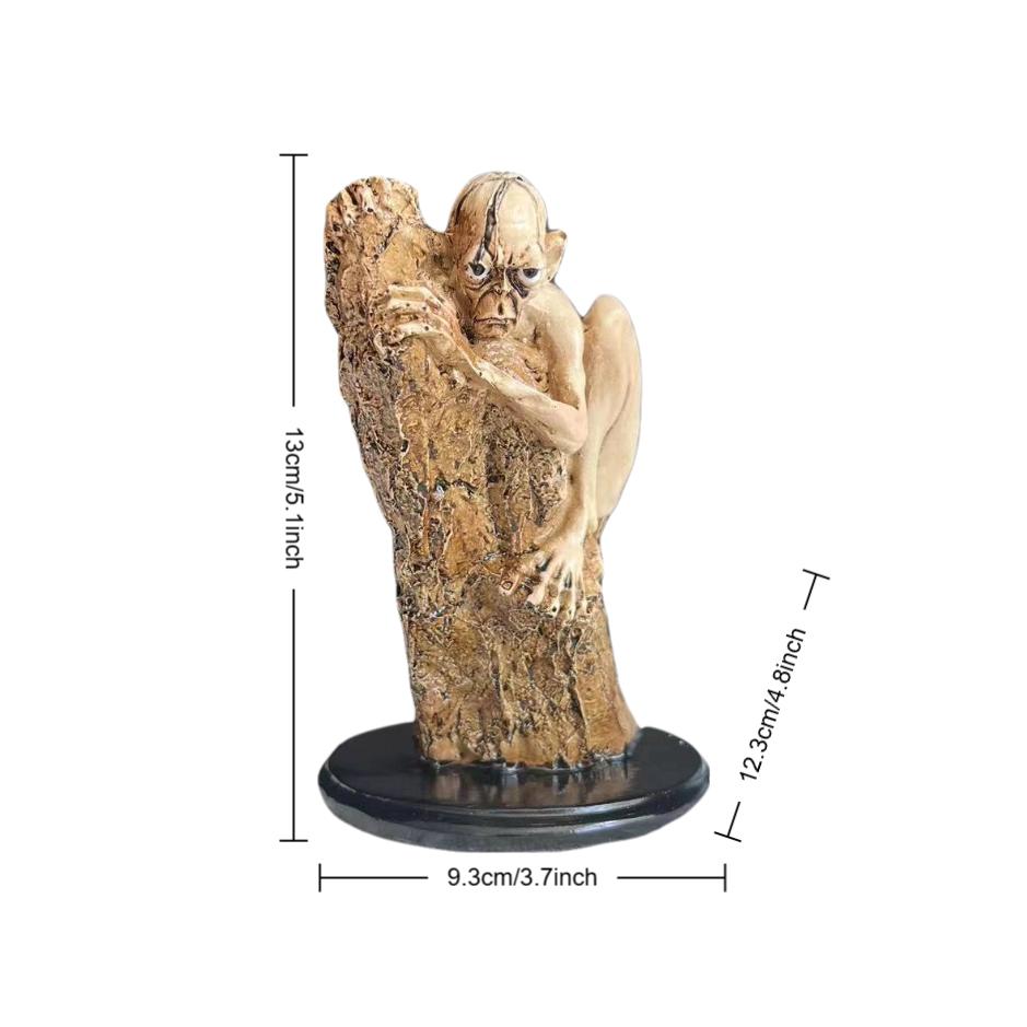 1 Piece of Tree-Hugging Humanoid Art Statue Ornament, Abstract Nature Fusion Design, Living Room Desktop Soft Decoration, Creative Atmosphere Display