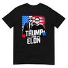 Trump And Elon 2024 Presidential Election American Flag T-Shirt