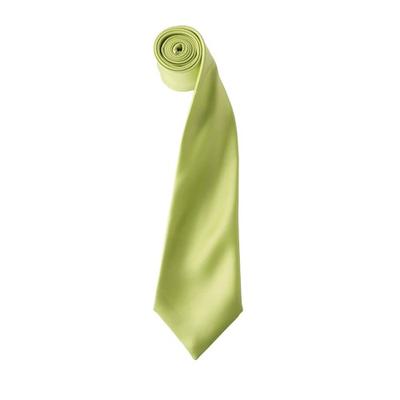Mens Plain Satin Tie (Narrow Blade) (Pack of 2)