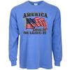 Men's Long Sleeve T-shirtUSA Love It or Leave It American Flag Pride Country
