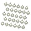 30 Pieces Heart Silver Charms Pendant Connectors DIY Crafts Jewelry Making