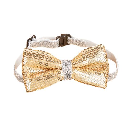 

Ошейник-бантик с блестками для домашних животных, регулируемый, легкий, милый, для кошек, маленьких и средних собак, щенков золотистый