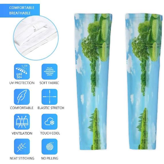 Custom Arm Sleeve Personalized Cooling Compression Arm Shield Add Image Text Elastic Oversleeve Sleeves Covers