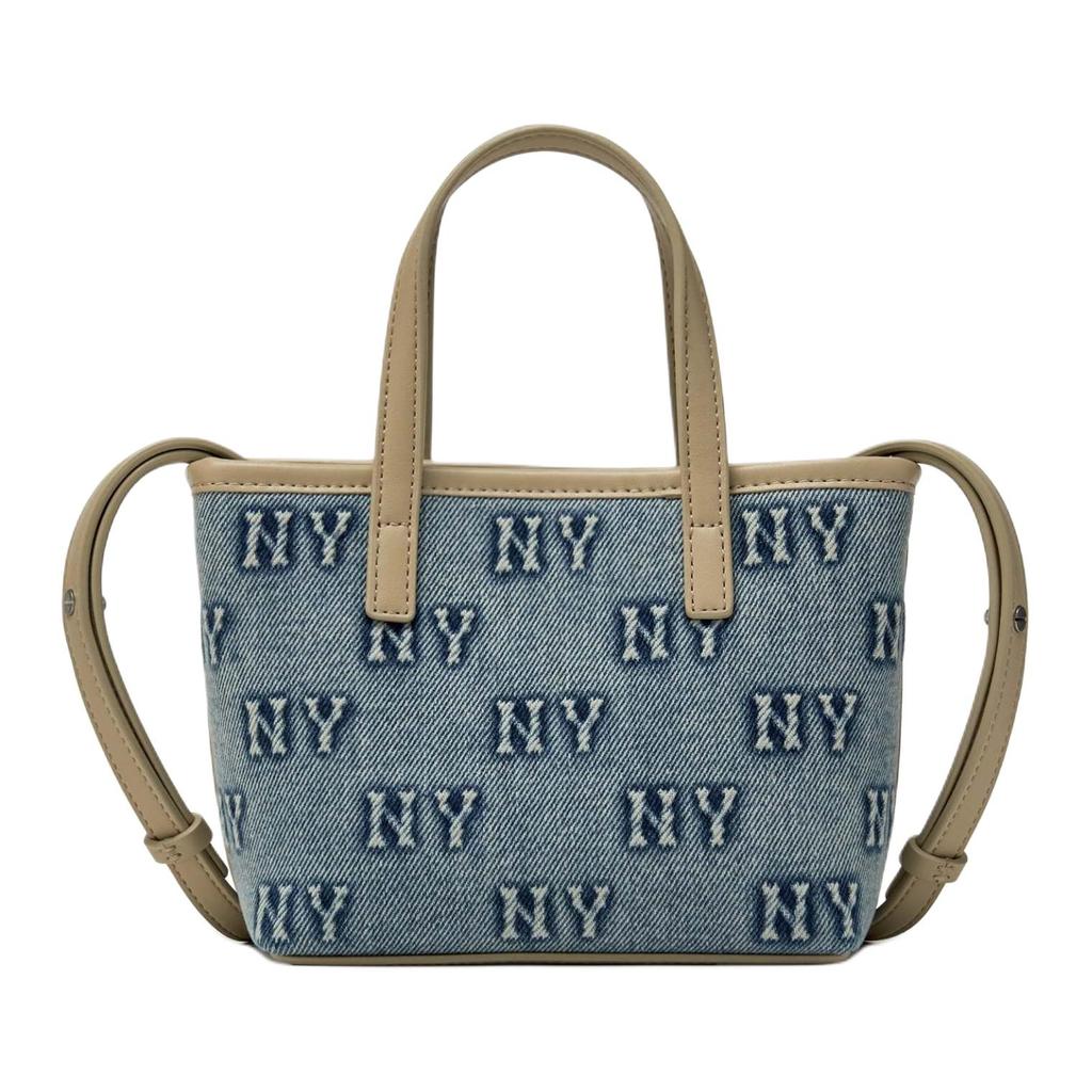 MLB New York Yankees Classic Letter Embossed Adjustable Detachable Cotton Polyester Blend Satin Crossbody Handbag Mini Women handbags 3ACRDM16N-50BLL