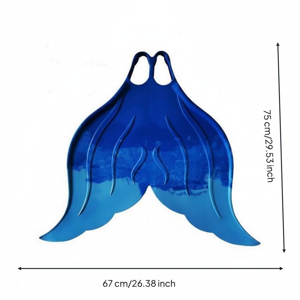 Professional Swimming Fins Mermaid Monofin Silicone Rubber Aquatic Gear Swim