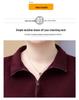 Women's Plus Size Velvet Long-Sleeve T-Shirt and Warm Base Layer Set for Middle-Aged and Elderly
