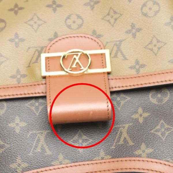 Louis Vuitton Monogram Reverse Hobo Dauphine MM Shoulder Bag Monogram M45195 Used