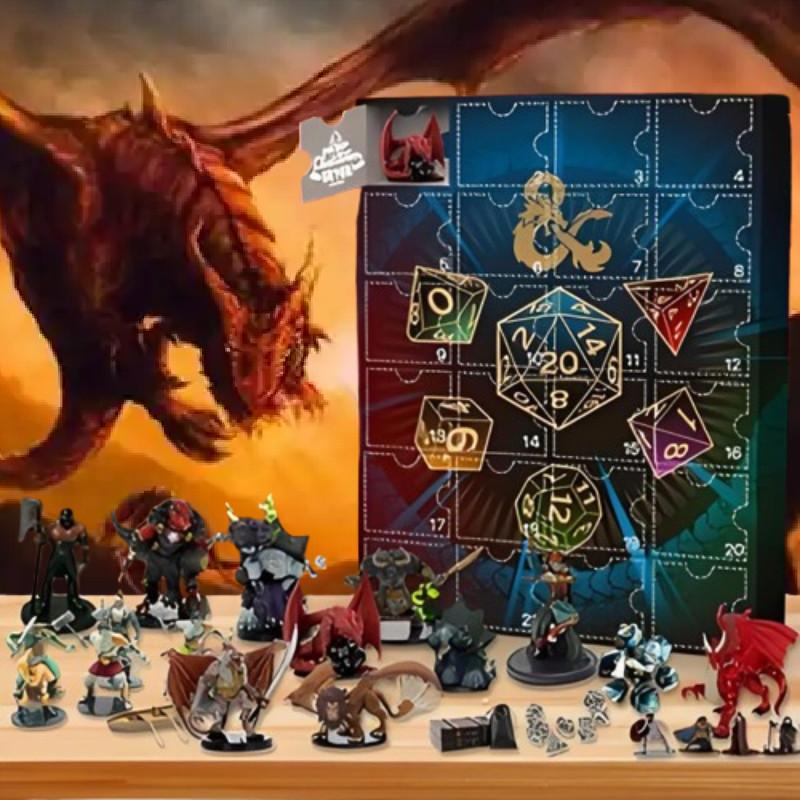 Dragons And Dungeons 24 Gifts Advent Calendar Blind Box Toy Decorative Figures