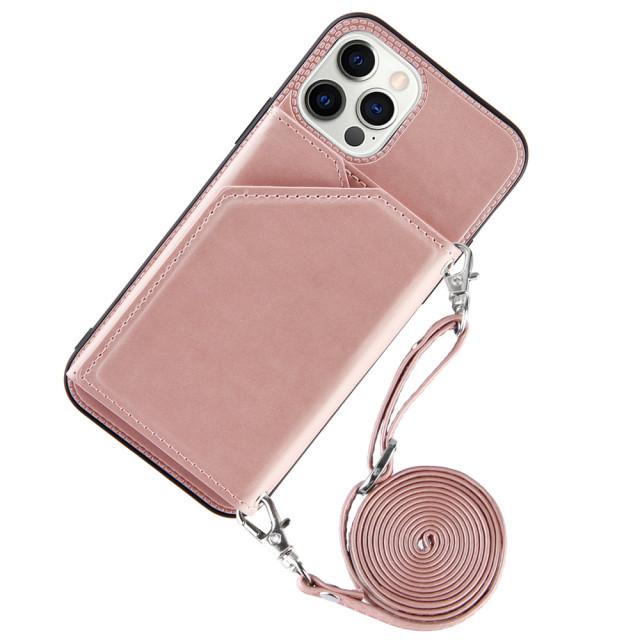 Handyhülle Mit Kette Iphone 11 Pro 💰Kaufe Crossbody Lanyard Halskette Kette Leder Handyhülle für iPhone 12