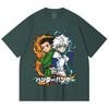 230 Gsm 100% Cotton HXH V7 Gon Killua Print Unisex Heavy Cotton T Shirt