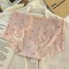 Ladies Summer Ultra Thin Sexy Strawberry Ice Silk Cotton Speed Dry No Trace Mid Waist Triangle Briefs